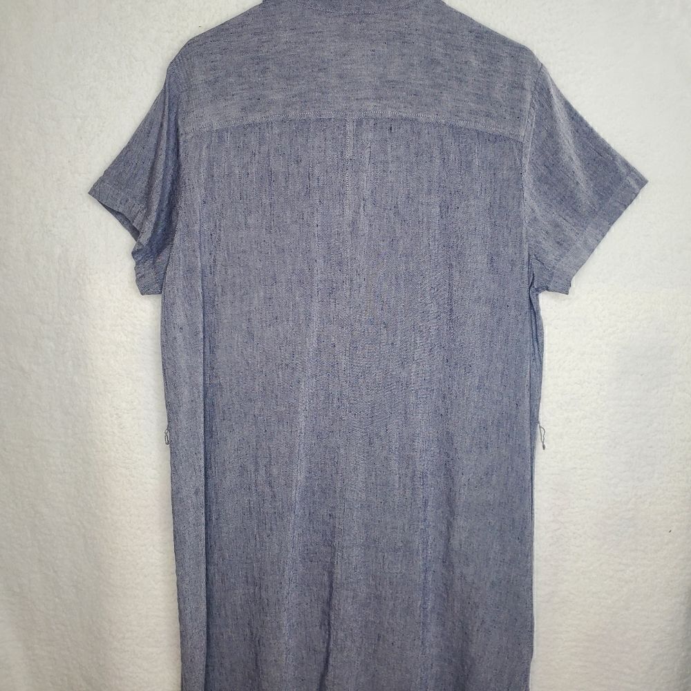 Pendleton Linen Blend Button Down Dress Size 14 - Picture 10 of 16